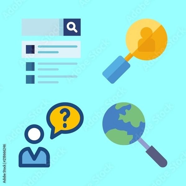 Fototapeta seo icons set. technology, adult, target and programming graphic works