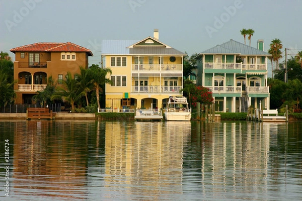 Obraz intercoastal  waterway homes