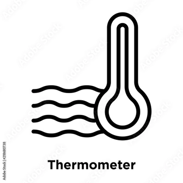 Fototapeta thermometer icons isolated on white background. Modern and editable thermometer icon. Simple icon vector illustration.