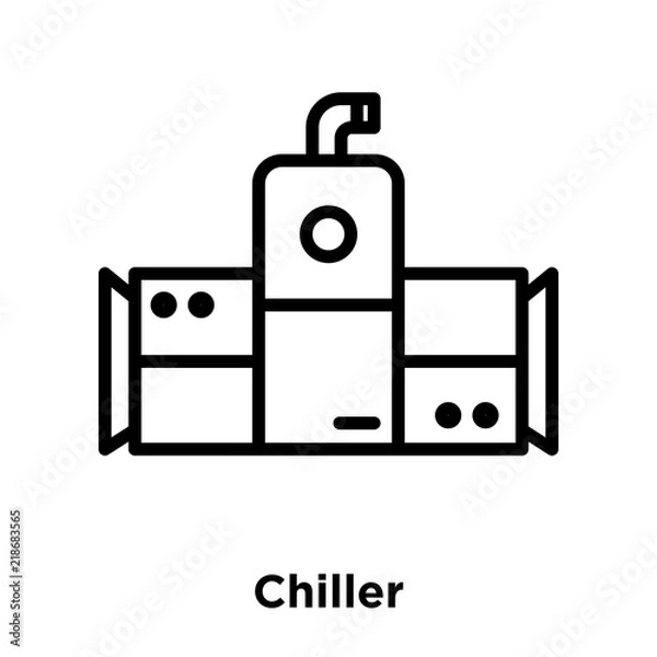 Fototapeta chiller icons isolated on white background. Modern and editable chiller icon. Simple icon vector illustration.