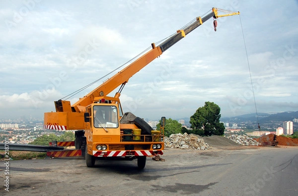Obraz mobile crane in operation2