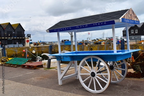 Obraz A medium-sized seaside town on the north Kent coast, Whitstable goes with oysters. Whitstable, Kent, UK
