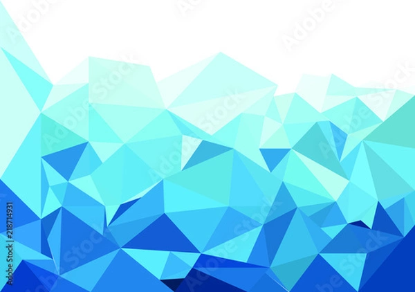 Fototapeta Low-Poly Ice Texture