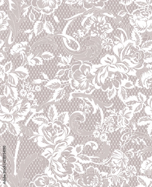 Obraz floral lace seamless pattern