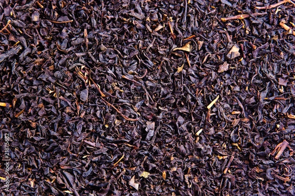 Obraz Selected dry black tea leaves