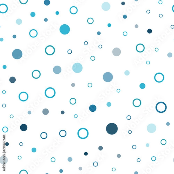 Fototapeta Light BLUE vector seamless pattern with spheres.