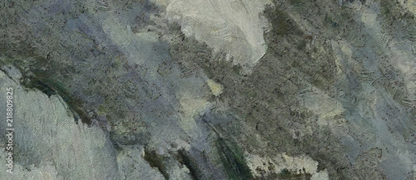 Fototapeta Dirt art texture with old effect. Retro style grunge painting background. Dry textured oil brushstrokes in close-up. Watercolor mixed draw. Vintage pattern. 