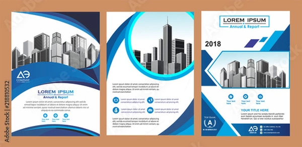 Fototapeta abstract cover and layout for presentation and marketing
