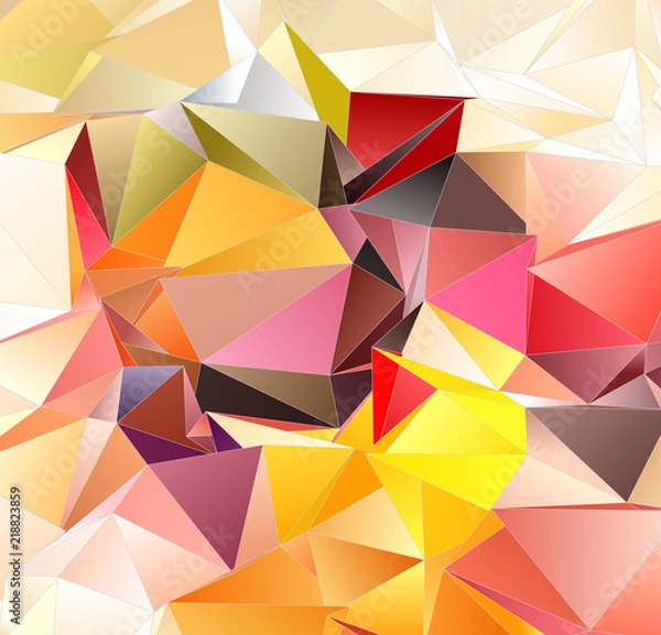 Fototapeta Triangular 3d, modern background