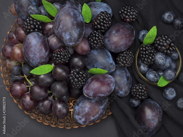 Obraz blue fruit collection