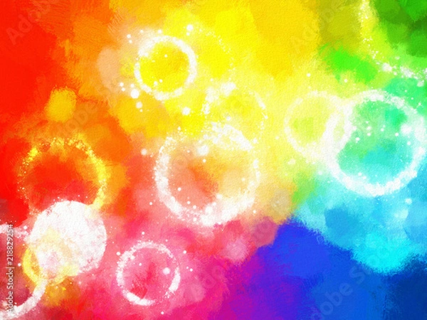 Obraz paint design art digital stroke colorful texture modern background
