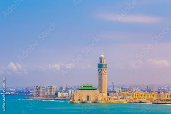 Fototapeta Mosquée Hassan II 2 Casablanca voyage mer