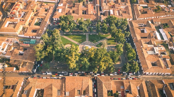 Fototapeta patzcuaro aerial