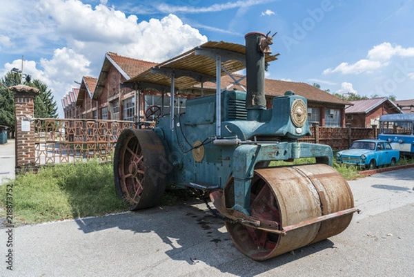 Obraz old steamroller