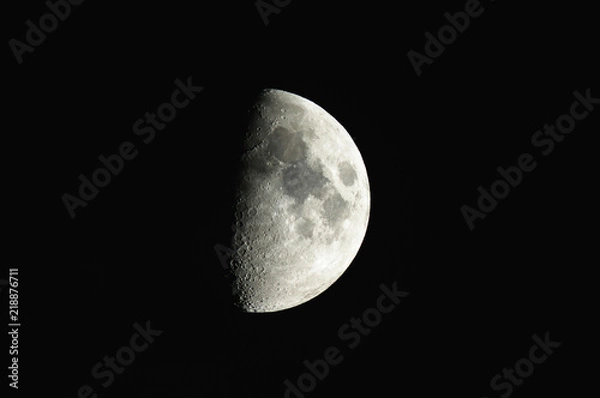 Obraz 8月19日の月_月齢7.7