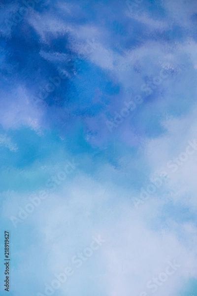 Fototapeta Abstract blue paint color