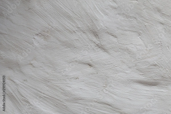 Obraz White limed wall with rough uneven  texture as background. Ecology concept