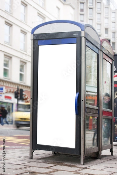Obraz phonebox advertising space