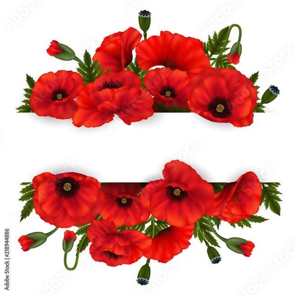 Obraz Floral card template