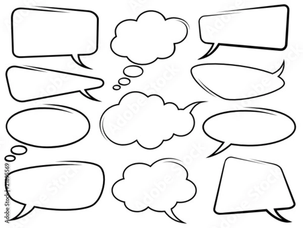 Fototapeta speech bubbles