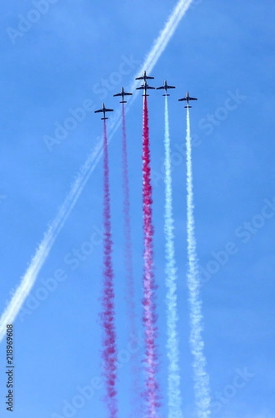 Obraz samolot biało - czerwoni