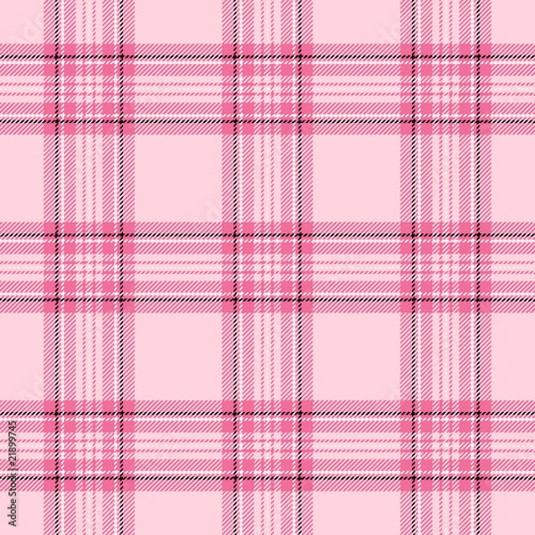 Fototapeta Pink Plaid