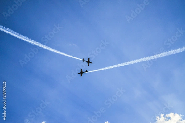 Obraz acrobacias no sol