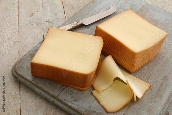 Obraz sliced cheese portions