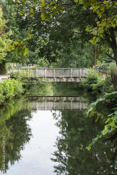 Obraz A small wooden bridge
