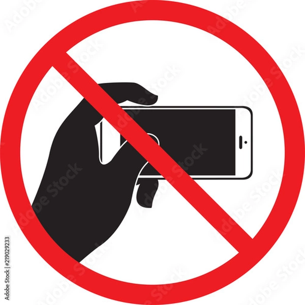 Obraz No Selfie, Do not record video, Do not take photos