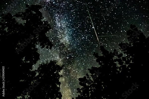 Obraz starry sky Perseiden August 2018