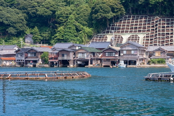 Fototapeta 伊根の舟屋