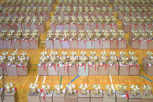 Fototapeta 山鹿灯篭まつりで使用される灯篭