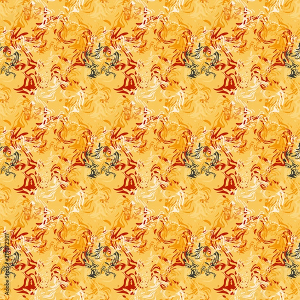 Obraz Seamless background pattern with colored diverse doodles.
