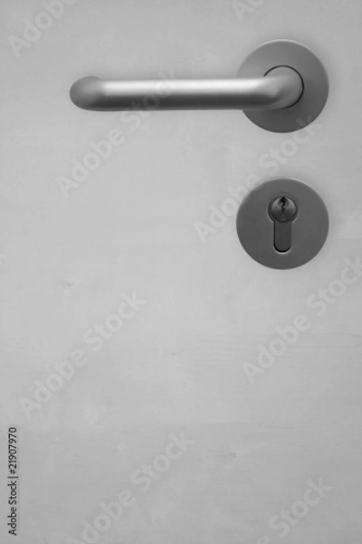 Obraz Graue Holztür