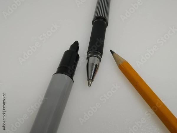 Obraz Pen, Pencil and A Marker