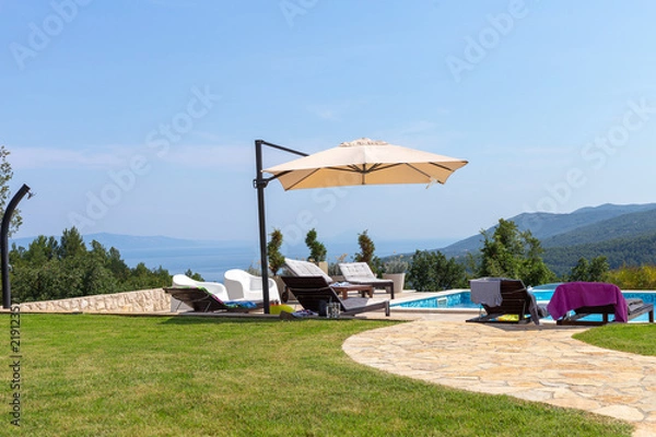 Obraz Swimming Pool On Sea View