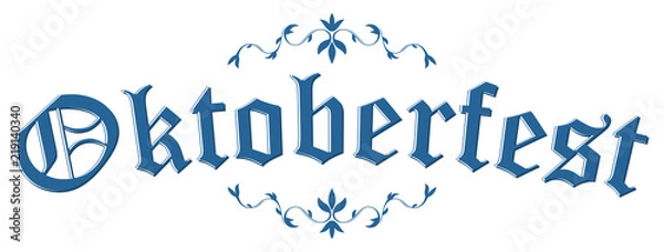 Obraz Header with text Oktoberfest 2018
