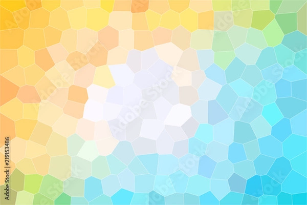 Obraz Nice abstract illustration of red, blue and yellow colorful Little hexagon. Nice background for your design.