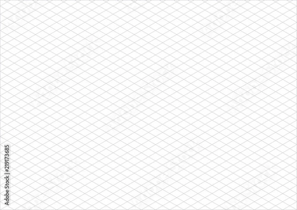 Obraz isometric grid paper a3 landscape vector
