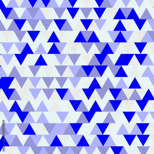 Fototapeta Flat geometric pattern texture. Multicolor abstract background for print and textile