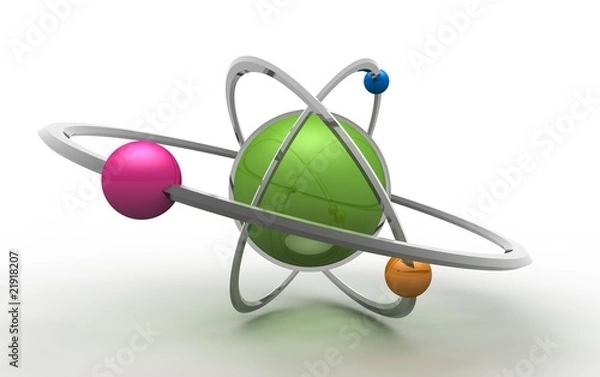 Obraz atom element