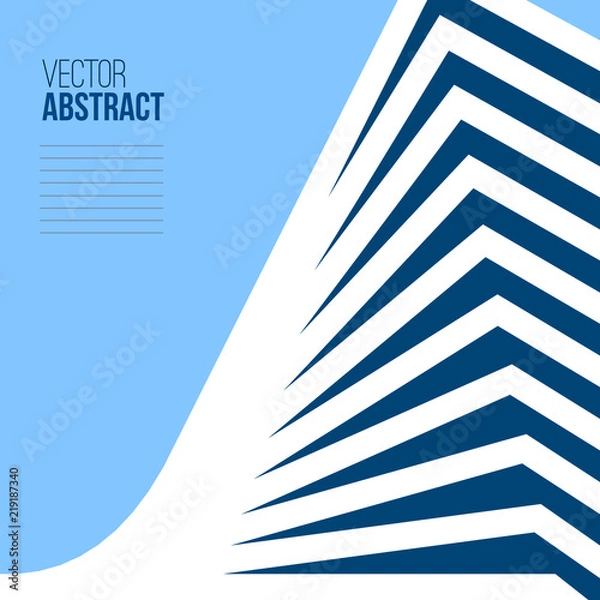 Obraz Abstract building with perspective. Architecture book cover