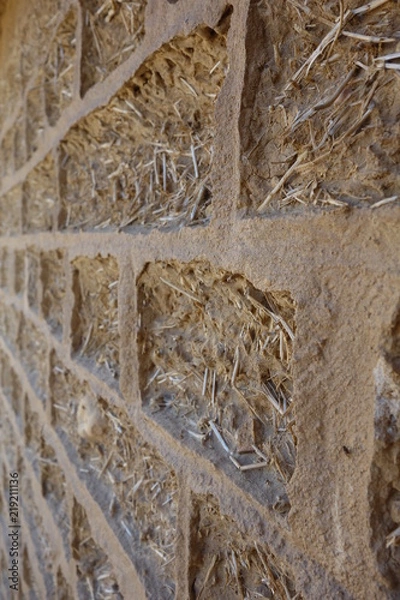 Obraz mauer aus lehmziegel