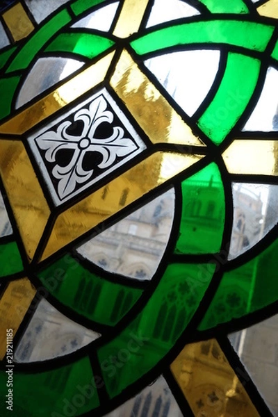 Obraz altes fenster kathedrale