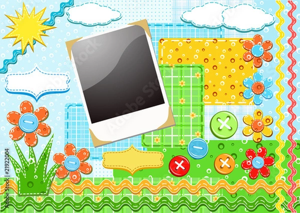 Obraz Set for scrapbooking.