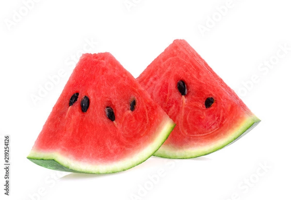 Obraz Slice of watermelon on white background