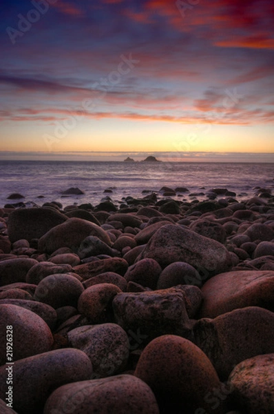 Fototapeta Sunset over beach