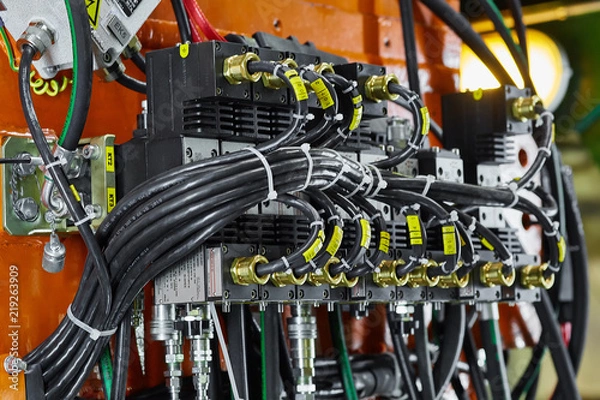 Obraz hydraulic hose system oil drive system