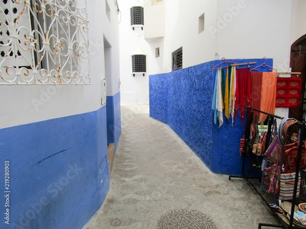 Obraz Blue coridor in Chaouen